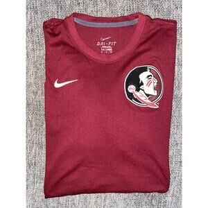 Nike Dri Fit Florida State Seminoles Mens Maroon Shirt Size XL